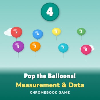 4th Grade Measurement Math Game Set B4 | Balloon Pop | Homework Alternative
