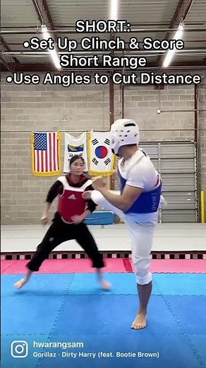 Taekwondo Sparring Short vs Tall - Martial Arts
