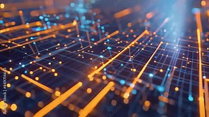 Abstract technology background with circuit board. Electronic system smart connection. Futuristic interface modern computing. Integrated in cyberspace business communication.