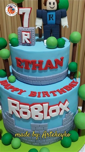 Roblox Birthday Cake | Cake Idea | Cake Design | Roblox Theme Cake #roblox #shorts #design #ideas