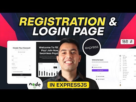 Express.js Authentication: Registration & Login Page with EJS