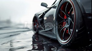 The matte finish of the wheels material is picked up by the camera adding a subtle texture to the overall design.