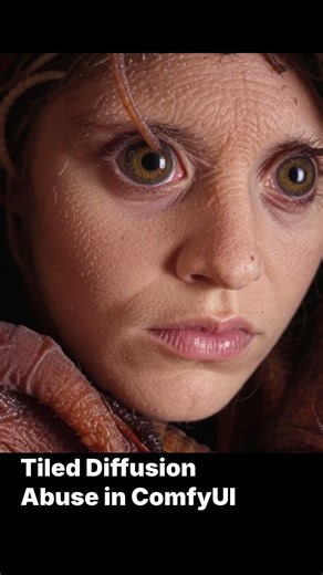 Tiled Diffusion Trick in ComfyUI