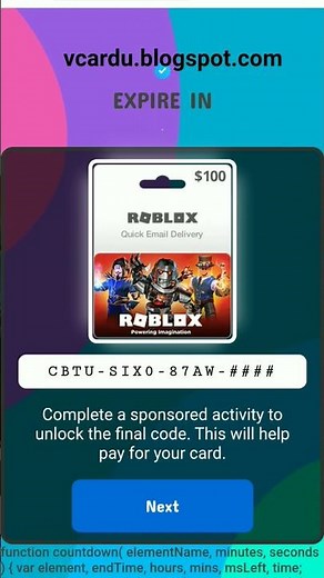 Free Roblox Gift Card Code 2026 - How To Get Free Robux Code