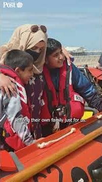Two young boys have bravely shared the story of how a lifeboat crew saved their lives.