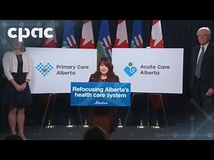 Alberta health minister holds a news conference in Edmonton – November 18, 2024