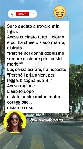 🍽️ Risposta rischiosa #barzellette #divertente #umorismo #comicità #risate #italia #perte #ridere