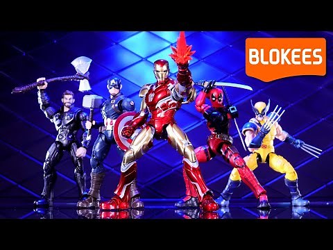 Blokees Marvel MCU Champion Class Model Kits - Build Your Own Iron Man, Deadpool, Wolverine & more!