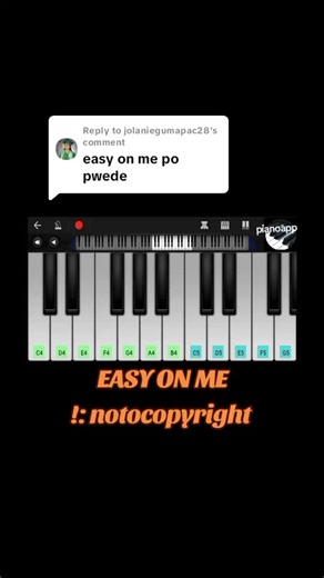 Replying to @jolaniegumapac28 pasensiya napo if natagalan, mahirap Rin po Kase pag aralan mga notes at may trabaho Rin po Ako sa Bahay. #fyp #pianoapp #pianotutorial #walkband #song #pianocover #piano #perfectpianoappcover