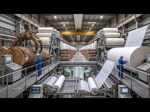 Inside the World's Largest Tissue Factory | How Massive Logs Become Ultra-Soft Tissue Paper