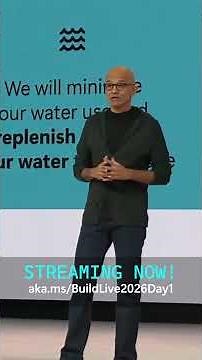 Watch the Microsoft Build opening keynote with Satya Nadella!