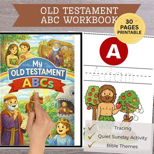 Old Testament Coloring Book | Bible Scripture Pages (digital Download) | LDS Primary Gift | Sunday Activity | Come Follow Me | ABC Workbook - Etsy