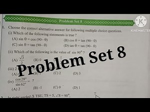 Problem Set 8 | maths 2 | std 9