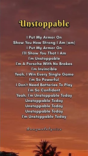 UNSTOPPABLE SONG LYRICS - SIA #songlyrics #englishsong #sia #unstoppable #song #shorts