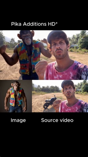 Techguyver on Instagram: "The New HD Pika Additions is Insane 🎬 The quality jump here is **crazy** Pika has always been fast and flexible, but now with HD, the results feel next-level You can add objects, characters, or effects with **both text and image inputs**, giving you way more control over how your additions blend into the scene And yeah, the **5-second limit** is still there—but that’s more than enough when you know how to work around it In this test, I created consistency by having a *