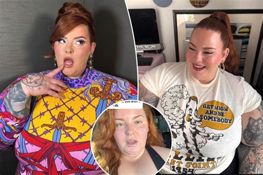 Model Tess Holliday claims United flight attendant told her to lose weight during first-class flight with son
