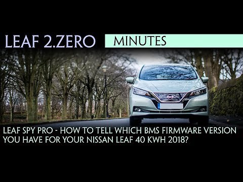 Leaf Spy Pro - How to tell which BMS firmware version you have for early Nissan Leaf 40 kWh 2018?