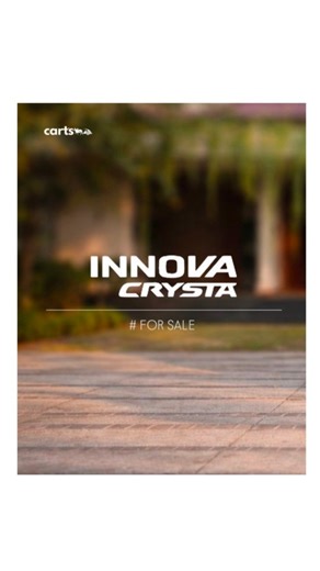 #cart's | 📌for sale VEHICLE : INNOVA CRYSTA 2.4 Z AT MODEL : 2022 COLOUR : WHITE PEARL CRYSTAL OWNERSHIP : 2nd KILOMETER : 41000 REG : KL 01... | Instagram