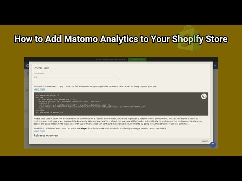 How to Add Matomo Analytics to Your Shopify Store