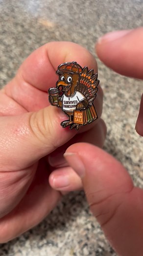 Black Friday Turkey by We'll Pin Ya! This is such a fun pin. It's probably my favorite of his Thanksgiving pins. You need this in your collection. | Dan the Matching Man | Facebook