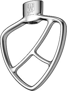 Stainless Steel Paddle，Flat Beater - Accessories and Attachments for KitchenAid Artisan Mini Stand Mixers, Fit 3.5 qt Mixing Bowl