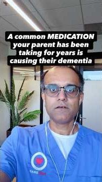 A common MEDICATION that causes dementia in aging parents