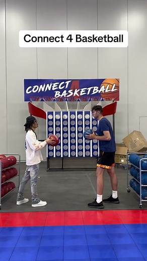Giant Connect 4 Basketball Game Fun