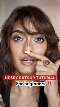 DETAILED *nose contour* makeup tutorial 😍 #makeup #ashortaday
