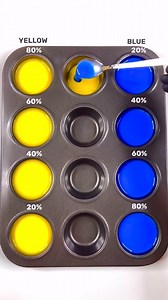 657K views · 5K reactions | Yellow + Blue  Which was your favorite shade? Satisfying graident water color mixing ASMR | Satisfying ASMR | Facebook