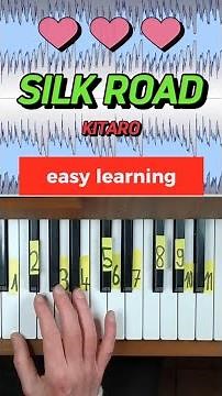 SILK ROAD Kitaro keyboard easy learning with numbers