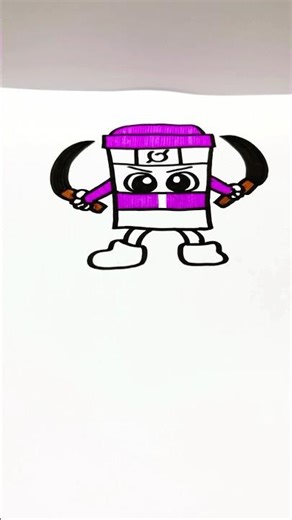 How to draw a easy Pink Cappucino Assasino step by step #art #shorts