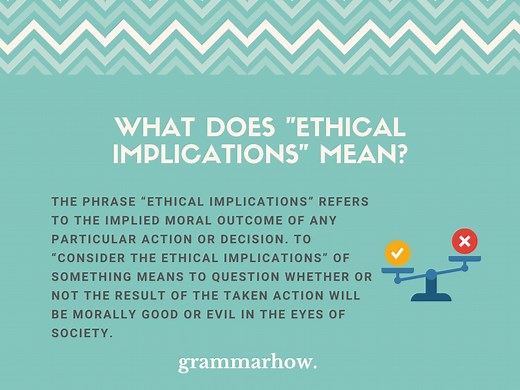 What Does "Ethical Implications" Mean?