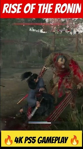 RISE OF THE RONIN PS5 MONSTER FIGHT COMBOS 4K GAMEPLAY 🔥 #gaming #ps5