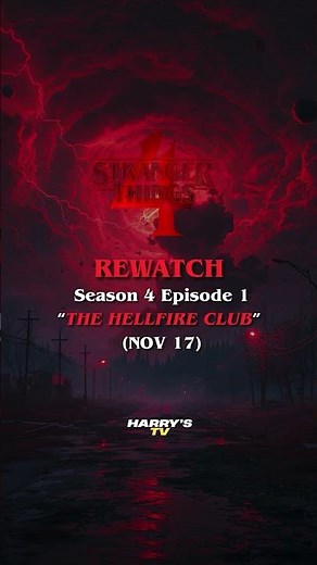 STRANGER THINGS REWATCH — Season 4 Episode 1: The Hellfire Club #shorts #strangerthings
