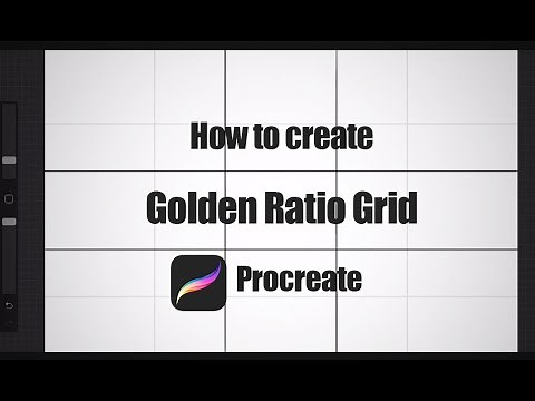 How to create Golden Ratio grid in Procreate for any canvas size