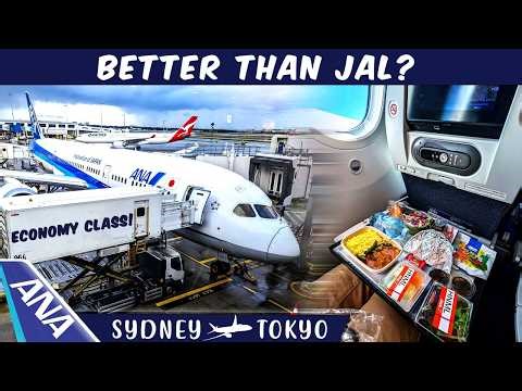 10 hours in All Nippon Airways economy class | Sydney to Tokyo | ANA 787 Economy Class Trip Report