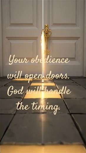 🌺Your Obedience Will Open Doors | Faith + Favor | Becoming™🕊️🔥💪🏽