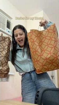 Setting up my hostel room 👀 just BASICS ☕️ #Shorts