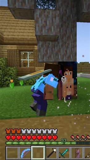 The painting turns into EVIL NOTCH!? #minecraftcommands #annoyingvillagers #insidejoke