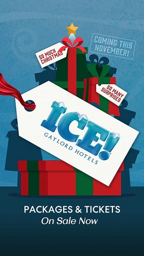 Merry Deal Days are here! Now through November 16, we’ve got some COOL deals for our Christmas-loving friends. 🎄 Book now at ice.marriott.com. #SoMuchChristmas 🎄 Up to 20%* off packages on select dates (room tickets to ICE! featuring one of your favorite Christmas stories). Use code S2425. ❄️ Up to 20%* off overnight stays on select dates this holiday season. Use code S2425. 🎁 Up to 25%* off tickets to ICE! featuring a classic holiday tale — a different theme at each resort! Available on sele