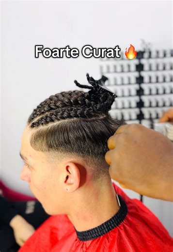 Codițe Afro cu extensii 🔥 #cornrows #coditeafro #braidbucharest #haircut #tutorialvideos