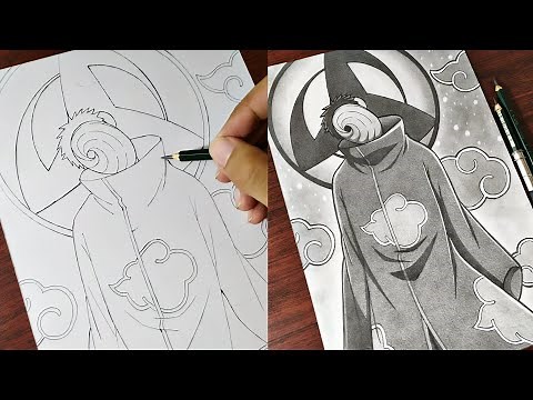 How to Draw "Obito Uchiha" [Naruto Shippuden] | Anime Drawing - Step by Step (Tutorial)