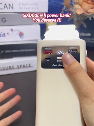 Your phone dies… but this power bank refuses to quit 😎⚡ This 50,000mAh outdoor power bank is basically a portable power monster. One charge lasts forever, 22.5W fast charging brings your phone back to life in minutes, and 4 built-in cables mean you never forget the right one again. Camping in the dark? No problem — the 360° LED camping light turns night into day. Road trips, festivals, power outages… this thing is ready when life isn’t. If you hate low battery anxiety, tap the link and upgrade 