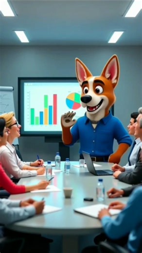 The Dog Who Works Like a Human #shorts #pixarstyle