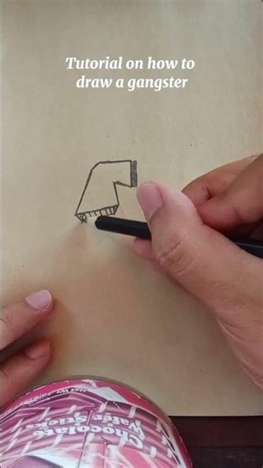 Tutorial on how to draw a gangster. #drawing #art #artist