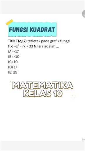Fungsi Kuadrat Kelas 10: Pelajari Konsep Penting