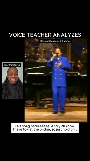 Richard Smallwood & Vision x Bless The Lord 🎙️ Honestly, I could cram a whole masterclass/seminar into this song along. The way they use certain consonants like /p/ (a stop/plosive consonant) to help stop the voice during the scar singing, the polyphony in and of itself, I just 🥹 Now, I did write a ton, so just watch it a few times to catch everything — and there was more I wanted to say, honestly. Dr. Smallwood, your pen >>>>> 🕊️ inspo @equitysings #richardsmallwood #gospel #choral | Jaron M