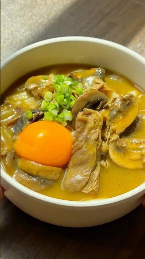 japanese beef curry udon 🍜🍛 #japanesefood #udon