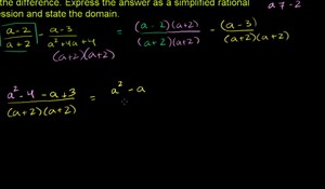 Subtracting rational expressions