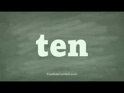 Word Count Magic: Numbers 0–10 for Early Learners Counting Numbers Ten 3